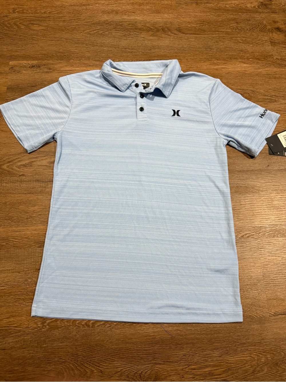 Hurley Boys Polo Shirt XL 13-15 Psychic Blue Heather NWT